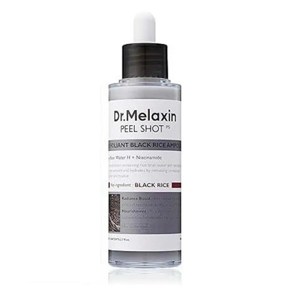 Dr. Melaxin Peel Shot White and Black Rice Exfoliating Essence Oil Control Gentle Shrinking Blackhead Removal Hydrating Skin Car