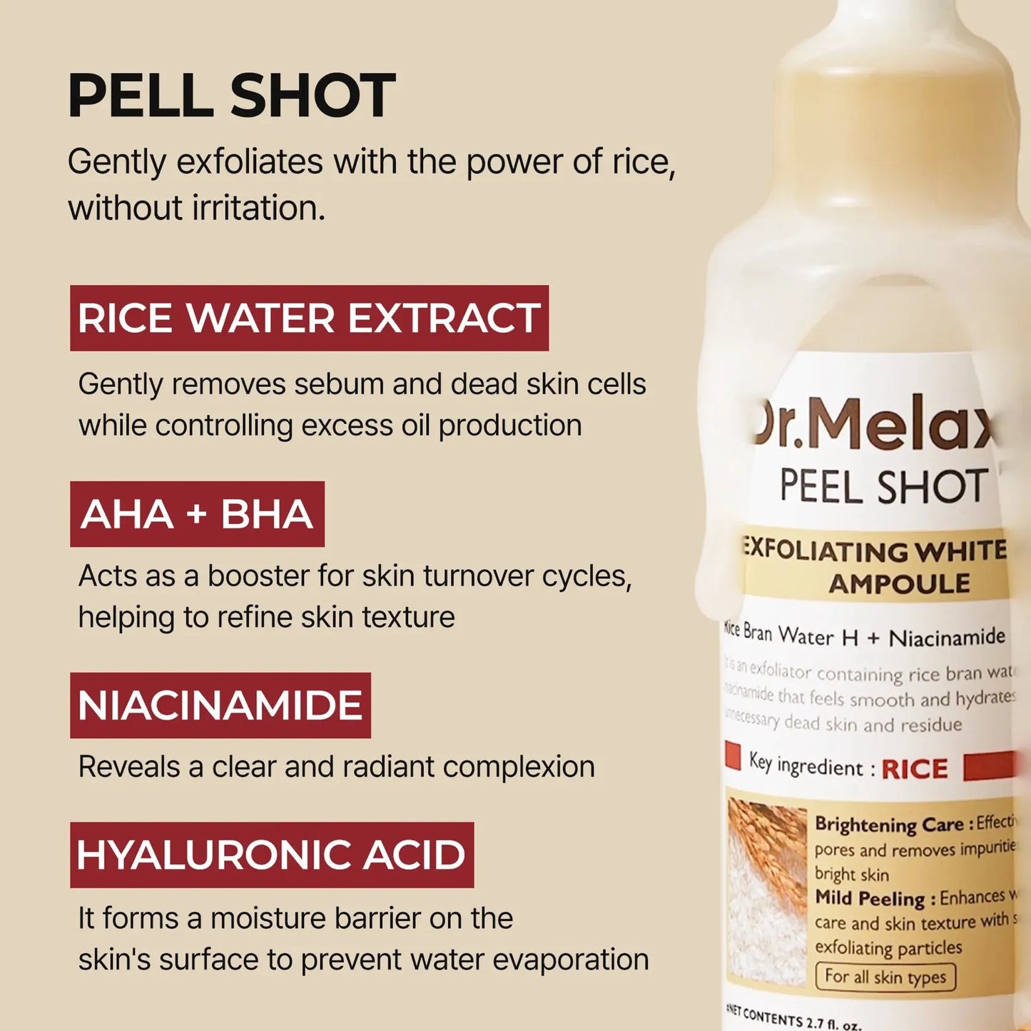 Peel Shot Glow White Rice Ampoule ™